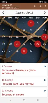 Calendario Italiano android App screenshot 2